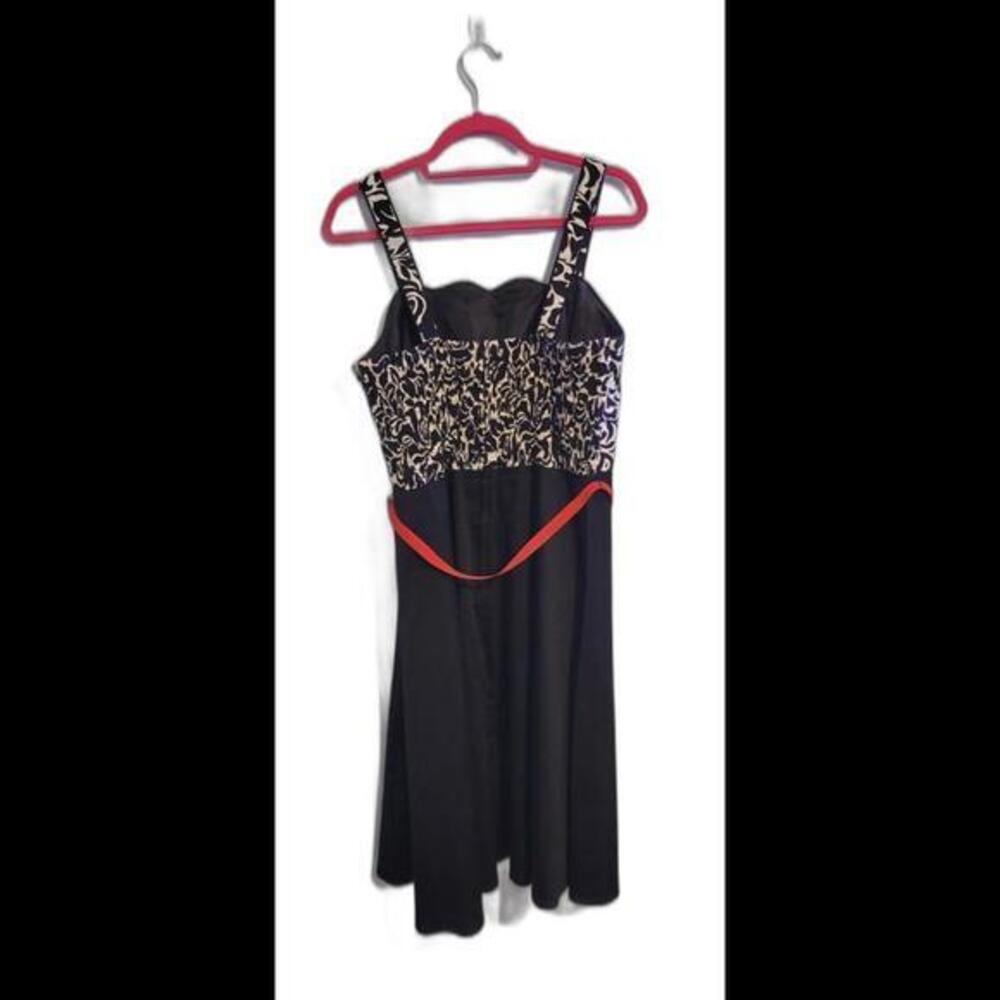 R & K Originals Beautiful Black/White Midi Sundress Size 10